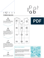 Basic Sewing Pattern PDF Paper Francesca