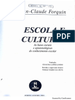 3 e 4 - FORQUIN - Escola e Cultura. p. 9 a 18