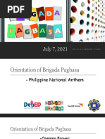 Brigada Pagbasa Orientation