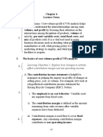 Lecture Notes: Learning Objective 1: Explain How Changes in Activity Affect Contribution Margin and Net Operating Income