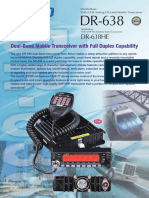 DR-638HE: Dual-Band Mobile Transceiver With Full Duplex Capability
