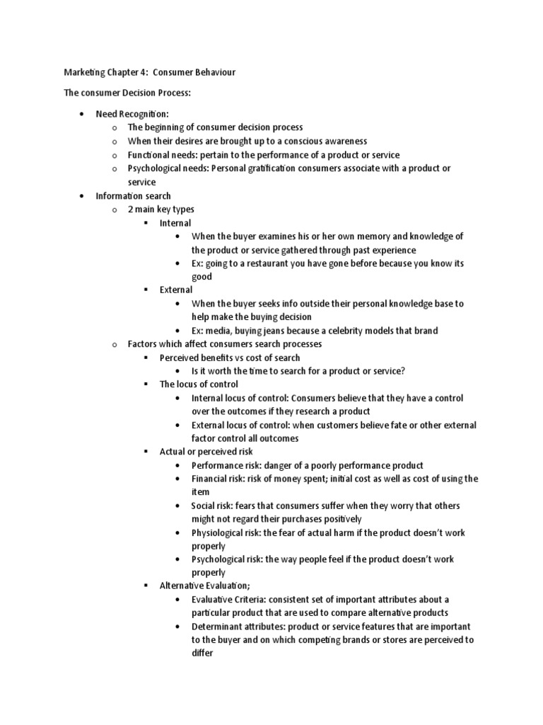 Consumer Decision Process Guide | PDF | Behavior | Consumer Behaviour