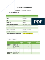 Informe Jose Cortez Gerente de Operaciones