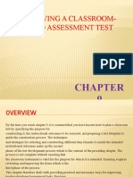 Improving A Classroom-Based Assessment Test