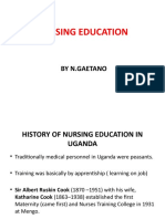 Nursing Education: by N.Gaetano