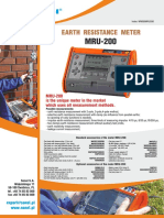 Earth Resistance Meter: MRU-200 Is The Unique Meter in The Market Which Uses All Measurement Methods
