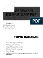 Perkiraan Besar Sampel Kelompok 8