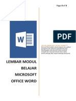 Modul Word - Pengertian Microsoft Word DASAR