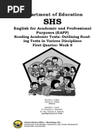 Department of Education: English For Academic and Professional Purposes (EAPP)