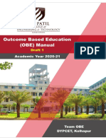 Outcome Based Education (OBE) Manual: Draft 1