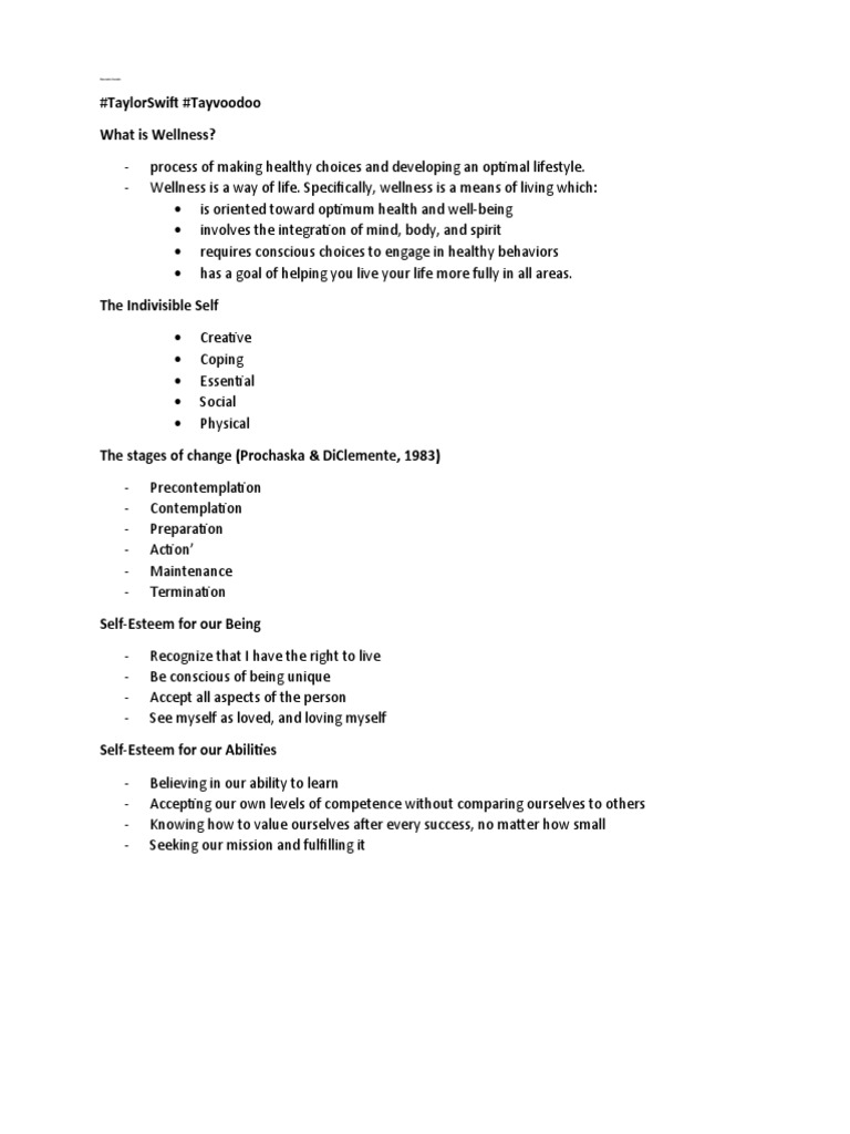 #Taylorswift #Tayvoodoo What Is Wellness?: Alexander Basada | PDF ...