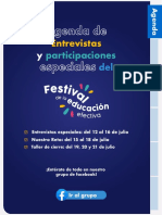 Agenda Festival de La Educacion