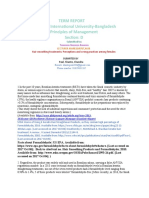 Term Report American International University-Bangladesh Principles of Management Section: D