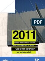 Folleto Cursos de Verano 2011 - Universidad del País Vasco (Bizkaia)