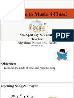 Welcome To Music 4 Class!: Ms. April Joy N. Canabe Teacher
