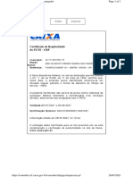 Certificado Regularidade FGTS menos de