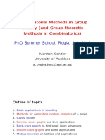 Combinatorial Methods in Group Theory (And Group-Theoretic Methods in Combinatorics)