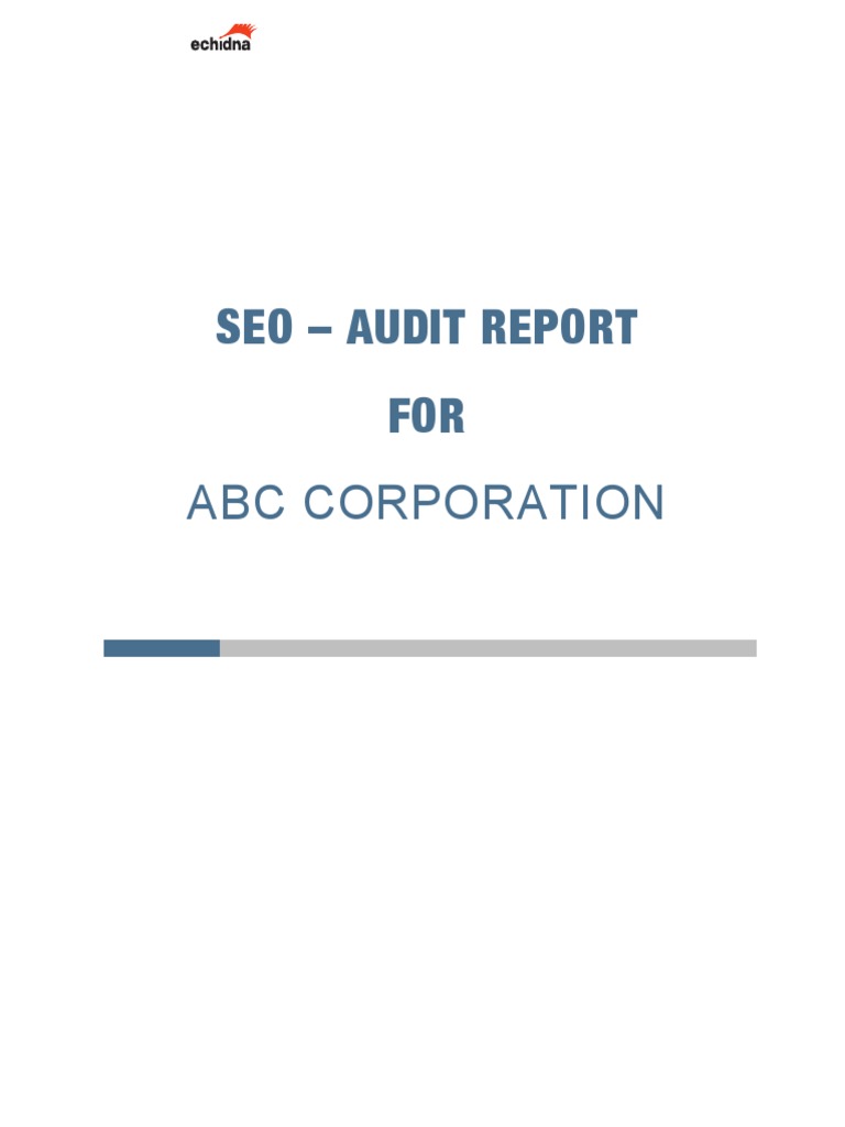 SEO Audit Report for ABC Corporation | PDF | Search Engine Optimization ...