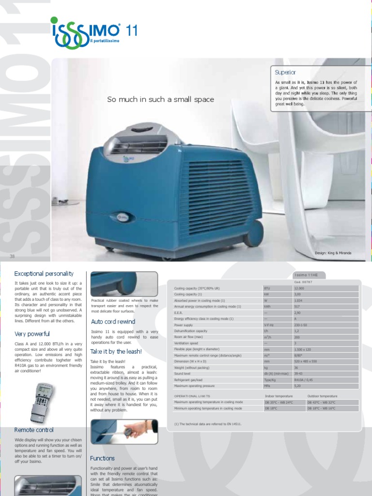 Olimpia Splendid Issimo 11 Overview | PDF | Air Conditioning ...