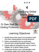 Designing Global Supply Chain Networks DR Swe Swe Zin Visiting Professor