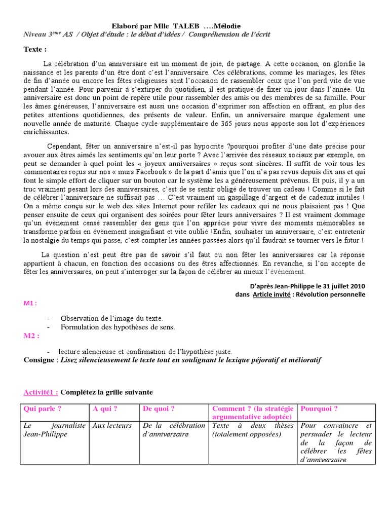 3as Ce Activites Et Coorige Melodie Pdf