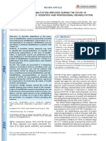 Adaptations To Rehabilitation Services During The Covid-19 Pandemic Proposed by Scientific and Professional Rehabilitation Organizations