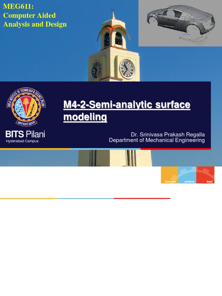 M4 2 Semi Analytic Surface Modelling | PDF | Ellipse | Plane (Geometry)