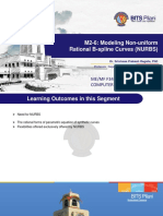 M2-6: Modeling Non-Uniform Rational B-Spline Curves (NURBS) : ME/MF F342: Computer Aided Design