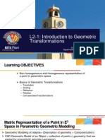 L2-1: Introduction To Geometric Transformations: BITS Pilani