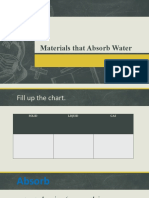 Lesson 1 Materials that absorb water - canete