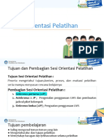 Materi Orientasi Pelatihan