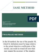 Artificial Starting Solution Two Phase