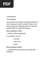 Hypo & Hyper Thermia | PDF | Hyperthermia | Thermoregulation