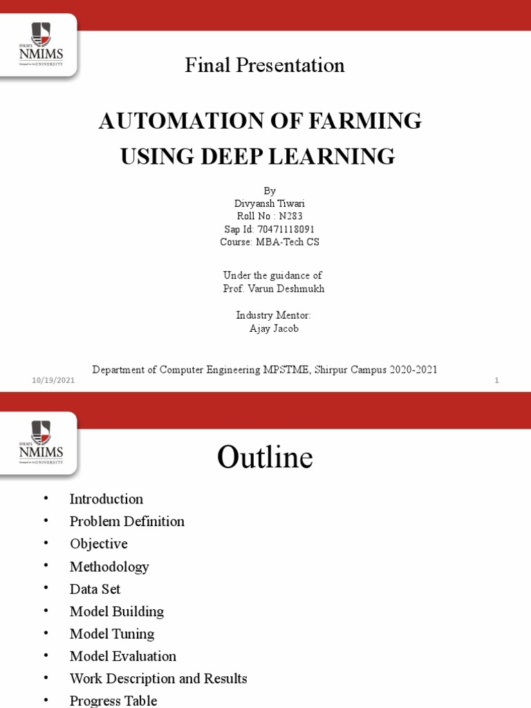Automation of Farming Using Deep Learning: Final Presentation | PDF ...