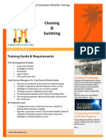 3-October 2016 Cleaning and Sanitizing Training MT 10.5.16