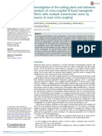 Investigation of The Cutting Plane and Tolerance Analysis of Cross Coupled W Band Waveguide Filters With Multiple Transmission Zeros by Source To Load Cross Coupling