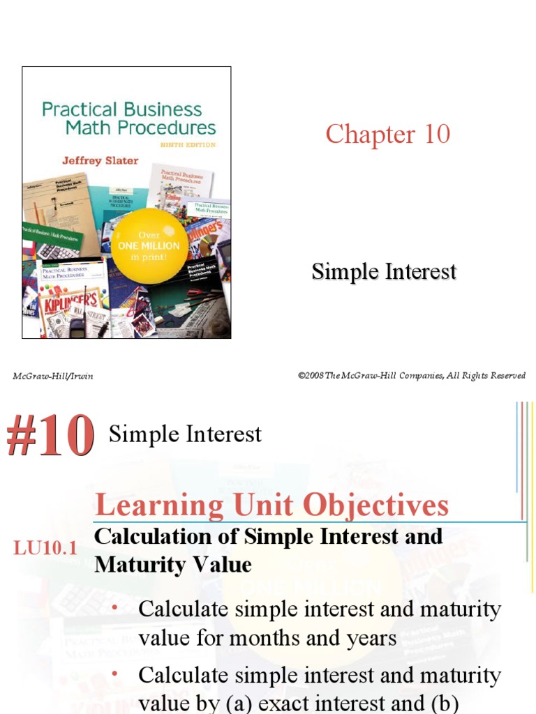 Chap 010 | PDF | Interest | Debt