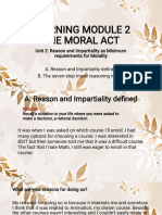 Learning Module 2 The Moral Act