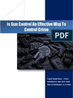 Is Gun Control Effective at Controlling Crime