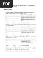 Chapter 10-Inference About Means and Proportions With Two Populations