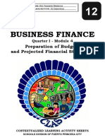 Abm 12 Finance q1 Clas4 Preparation-Of-budgets-And-projected-financial-statement v1 - Rhea Ann Navilla