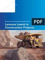 Lessons Learnt in Construction Projects