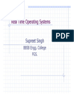 Real Time Operating Systems: Supreet Singh