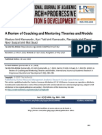 A Review of Coaching and Mentoring Theories and Models