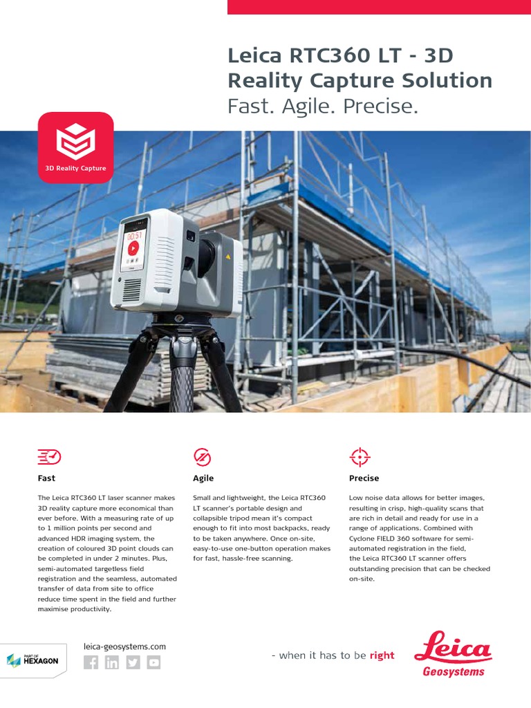 Fast. Agile. Precise.: Leica RTC360 LT - 3D Reality Capture Solution ...