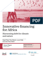 Innovative Financing For Africa: Harnessing Debt For Climate and Nature