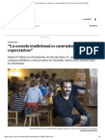 "La Escuela Tradicional Es Castradora, Mata Expectativas" - Formación - Economía - EL PAÍS