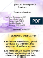 Principles and Techniques of Guidance Guidance Services: Members: Pasicaran, Jaycliff