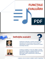 Funcțiile Evaluării