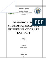 Organic Anti-Microbial Soap Out of Premna Odorata Extract
